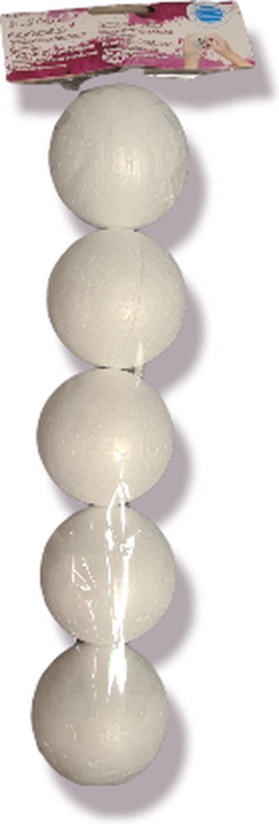 Foam Knutselballen | Wit | 5 stuks